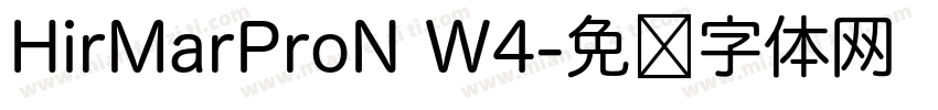 HirMarProN W4字体转换